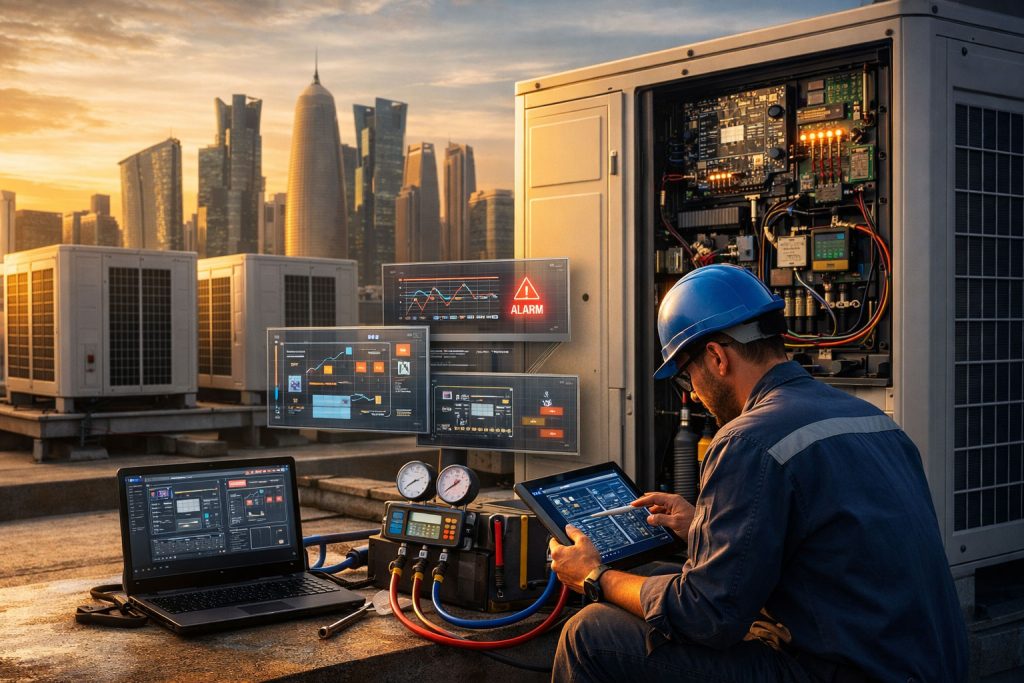 VRF Service Diagnostics Commissioning Reality in Qatar